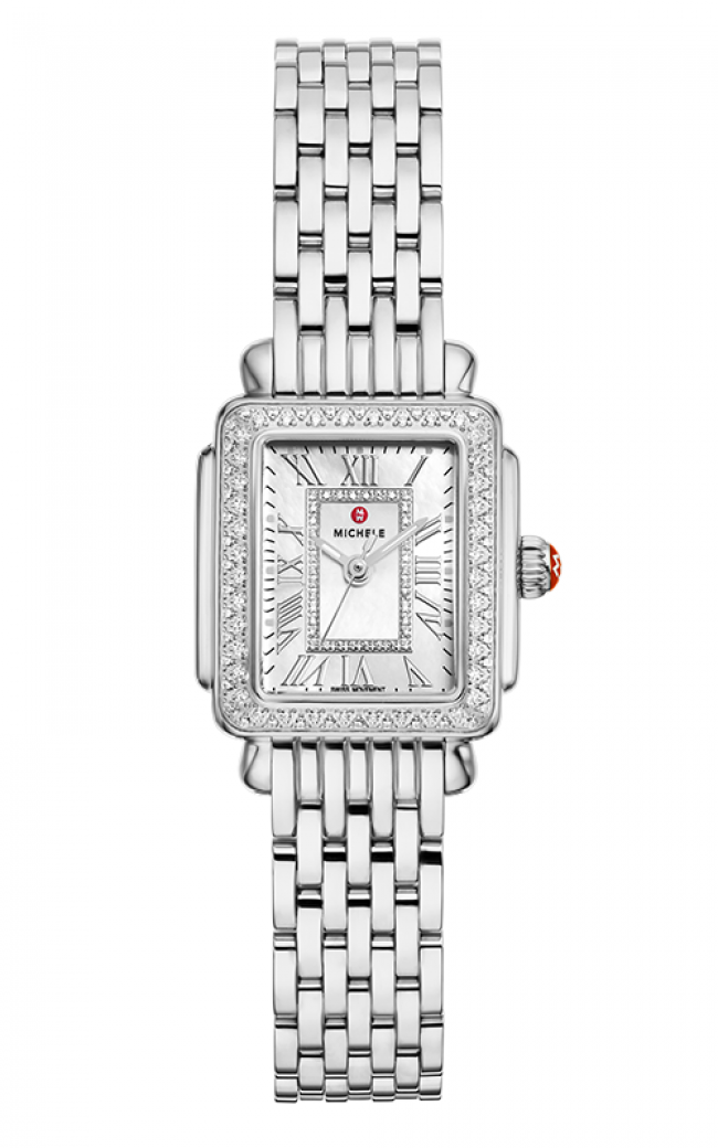 Michele Deco Madison Mini Diamond Stainless Steel Watch  display picture 3