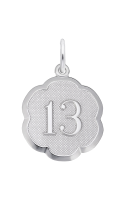 Rembrandt Charms Number Thirteen Scalloped Disc Charm 1331 product image
