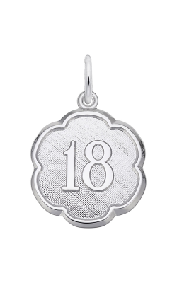 Rembrandt Charms Number Eighteen Scalloped Disc Charm 1333 product image