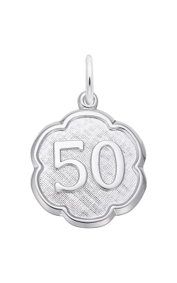 Rembrandt Charms Number Fifty Scalloped Disc Charm 1336 product image