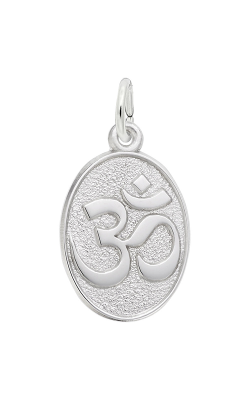 Rembrandt Charms Yoga Symbol Oval Disc Charm 2693 product image