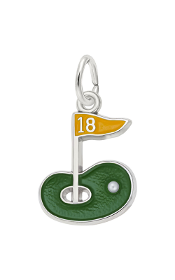 Rembrandt Charms Painted Golf Green Charm 3530 product image