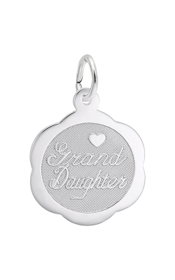 Rembrandt Charms Granddaughter Scalloped Disc Charm 6499 product image