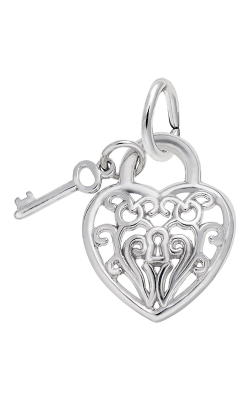 Rembrandt Charms Filigree Heart & Key Charm 8364 product image