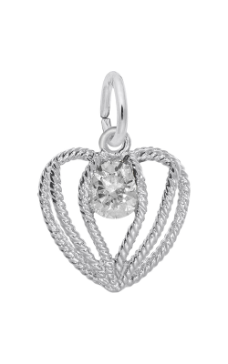 Rembrandt Charms Held In Love Heart Charm April 1850 product image