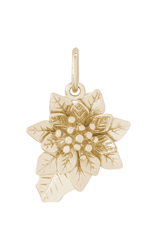 Rembrandt Charms Rembrandt Snowflake Charm Sterling Silver, 5/8