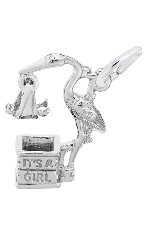 Rembrandt Charms It's A Girl Stork Charm 1252product image