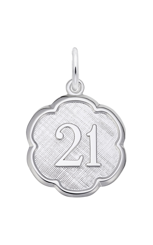Rembrandt Charms Number Twenty One Scalloped Disc Charm 1334product image