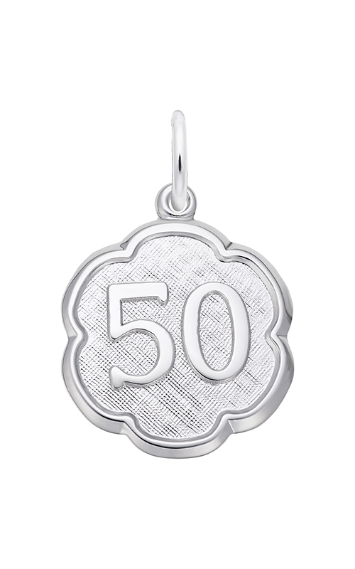 Rembrandt Charms Number Fifty Scalloped Disc Charm 1336product image