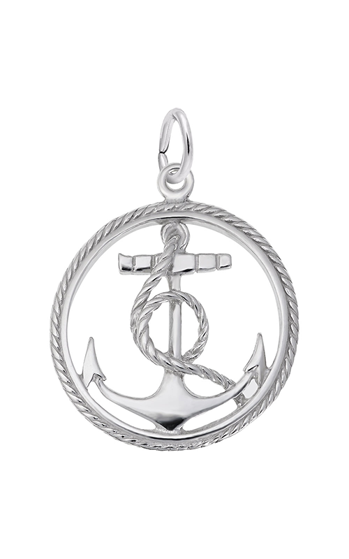 Rembrandt Charms Ships Anchor In Rope Circle Charm 2884product image