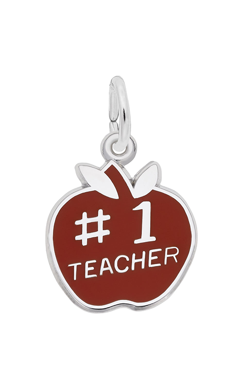 Rembrandt Charms Number One Teacher Apple Charm 3460 Rembrandt Charms Number One Teacher Apple Charm 3460product image