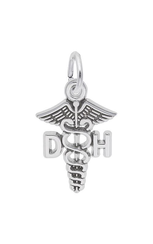 Rembrandt Charms Dental Hygienist Caduceus Charm 3672 Rembrandt Charms Dental Hygienist Caduceus Charm 3672product image