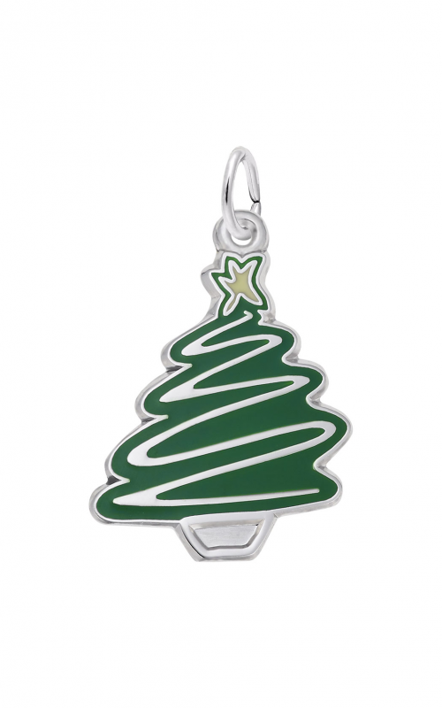 Rembrandt Charms Green Christmas Tree Charm 8129product image