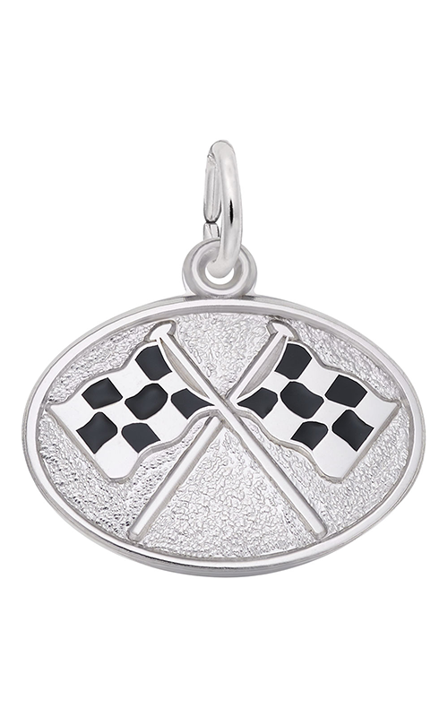 Rembrandt Charms Racing Flags Oval Disc Charm 8328 Rembrandt Charms Racing Flags Oval Disc Charm 8328product image