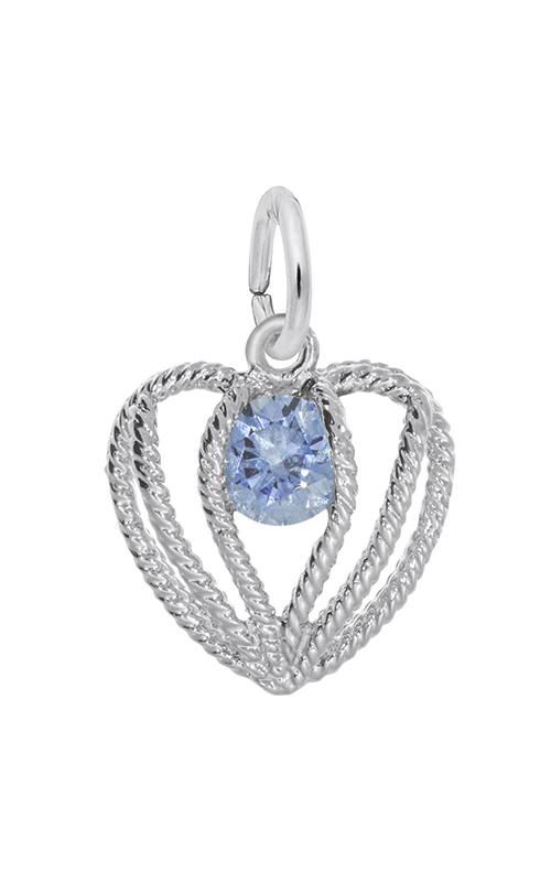 Rembrandt Charms Held in Love Heart Charm December 1850product image