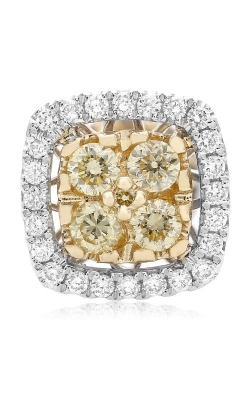 Roman And Jules Two Tone Diamond Cluster Earrings NE884-1 product image