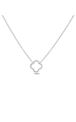 Roman And Jules Quatrefoil Diamond Pave Necklace EN1033-1 product image
