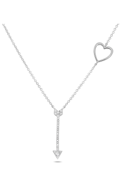 Roman And Jules Diamond Pave Heart & Arrow Necklace EN1043-1 product image