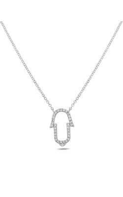 Roman And Jules Curved Diamond Pave Necklace EN1023-1 product image