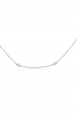 Roman And Jules Adjustable White Diamond Bezel Necklace UN1734-2 product image