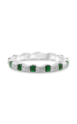 Roman And Jules White Gold Tsavorite & Diamond Eternity Band NR988-11 product image