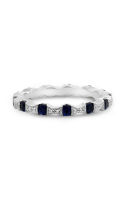 Roman And Jules White Gold Sapphire & Diamond Eternity Band NR988-10 product image