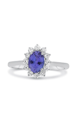 Roman And Jules White Gold Tanzanite Flowering Halo Ring MR500-92 product image