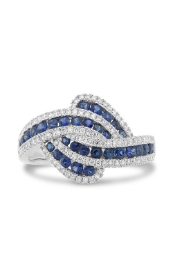 Roman And Jules White Gold Sapphire & Diamond Twist Ring UR2123-2 product image