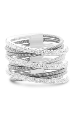 Roman And Jules White Gold Diamond Pave Coil Ring MR739-2 product image