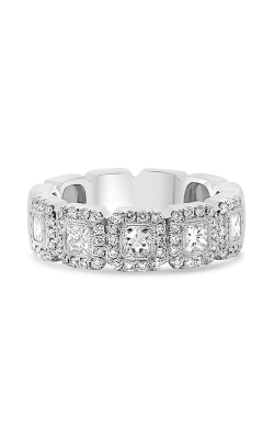 Roman And Jules White Gold Princess Cut Halo Band NR1076-1 product image