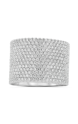 Roman And Jules White Gold Wide Diamond Pave Band KR5945-1 product image