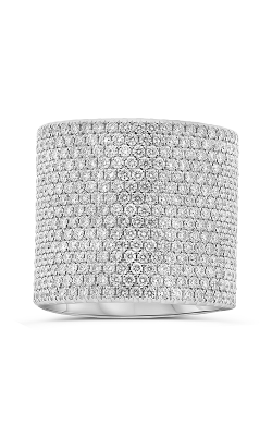 Roman And Jules White Gold Extra Wide Diamond Pave Band KR5946-1 product image