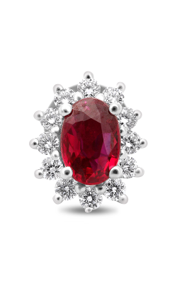 Roman And Jules White Gold Ruby & Diamond Stud Earrings KE3728WRB-1 product image