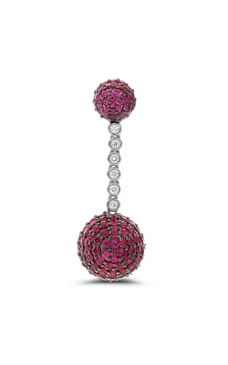 Roman And Jules Ruby Pave Ball Drop Earrings ME711-1 product image