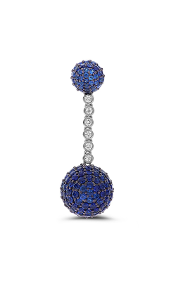 Roman And Jules Sapphire Pave Ball Drop Earrings ME711-2 product image