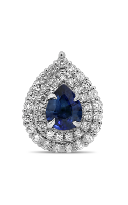 Roman And Jules Pear-shaped Blue Sapphire & Diamond Pendant MP754-1 product image