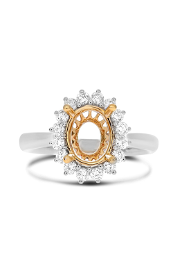 Roman And Jules Two Tone Flowering Halo Engagement Setting MR500-86 product image