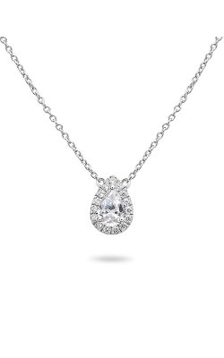Roman And Jules Pave Diamond Halo Semi Mount Necklace MN807-1 product image