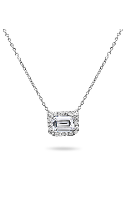 Roman And Jules Pave Diamond Halo Semi Mount Necklace MN807A-2 product image
