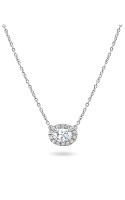 Roman And Jules Pave Diamond Halo Semi Mount Necklace MN807B-1 product image