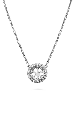Roman And Jules Pave Diamond Halo Semi Mount Necklace MN807C-2 product image