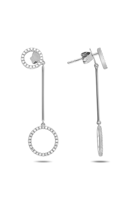 Roman And Jules Diamond Double Circle Earrings EE1101-1 product image