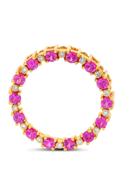 Roman And Jules Pink Sapphire And Diamond Open Circle Pendant GP2618-2 product image