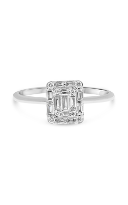 Roman And Jules White Gold Diamond Cluster Engagement Ring DR1025-1 product image