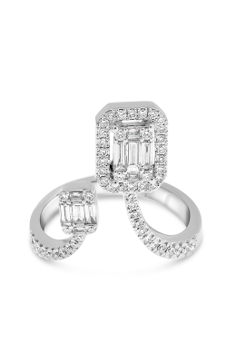 Roman And Jules White Gold Modern Wrap Around Diamond Ring DR1029-1 product image