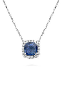 Roman And Jules Cushion Cut Sapphire Necklace MN807E-1 product image