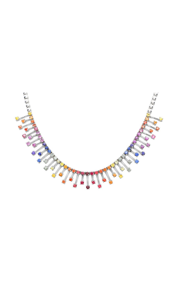 Roman And Jules White Gold Rainbow Sapphire Necklace GN2634-1 product image