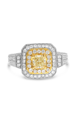 Roman And Jules Radiant Cut Yellow Diamond Engagement Ring UR1069WY-18K product image