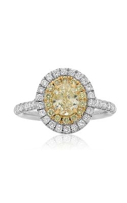 Roman And Jules Yellow Diamond Double Halo Ring GR2590-1 product image