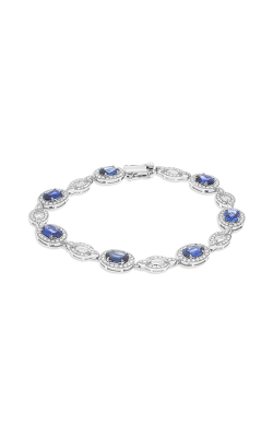 Roman And Jules Oval Sapphire And Open Oval Diamond Bracelet MB849-1 product image